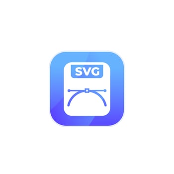 svg file icon for apps, scalable vector graphics format