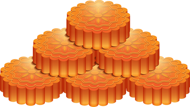 Mooncake, illustration, Mid autumn festival png