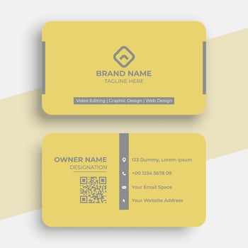 Professional creative business card template design vector