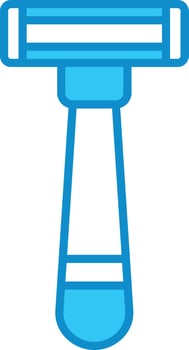 Razor Line Filled Blue vector
