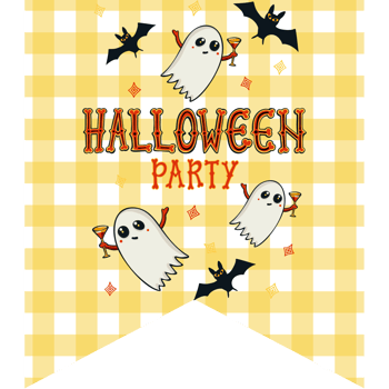 Halloween Swallowtail Flag png