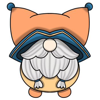Cute colorful Gnome png