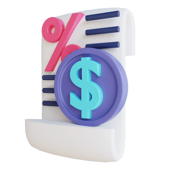 3D illustration taxes suitable for business and finance png