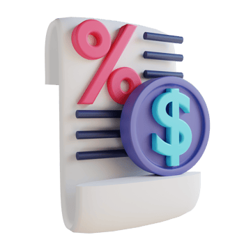 3D illustration taxes suitable for business and finance png