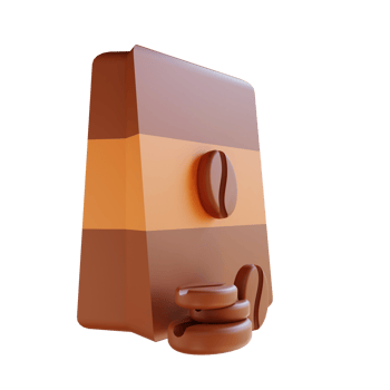 3D illustration coffee powder png