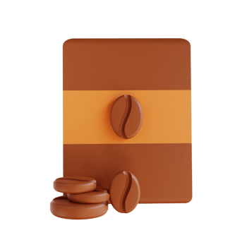 3D illustration coffee powder png