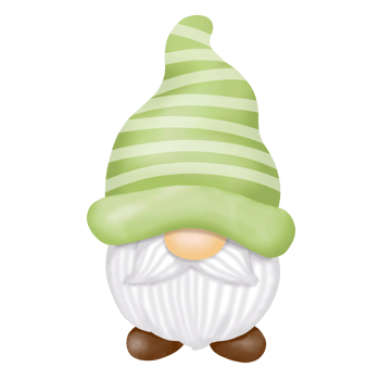 Watercolor Gnome garden Clipart. png