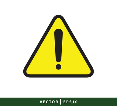 Attention sign logo design illustration vector