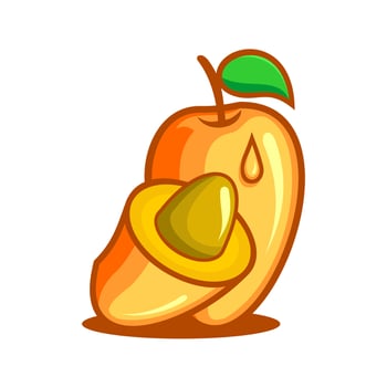 MANGO FRUIT SLICE vector