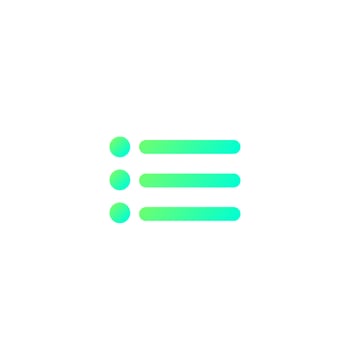 Menu List Gradient Icon vector