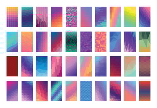 Collection of Polygonal Abstract Backgrounds vector