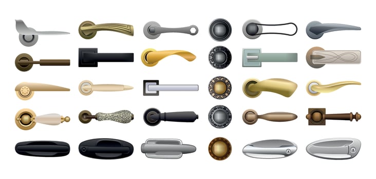 Door Handle Set vector