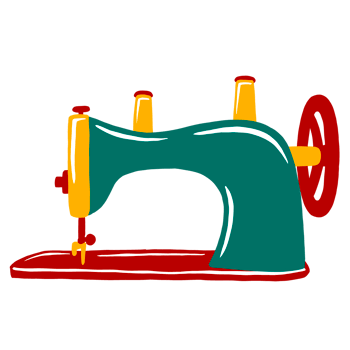 Vintage Sewing Machine Illustration png