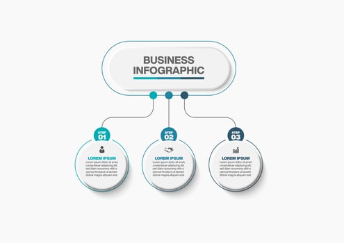 Presentation business infographic template vector