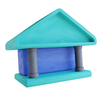 3D illustration bank png