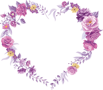 Rose Flower and botanical leaf digital painted png