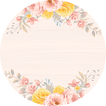 Rose Flower and botanical leaf digital painted png