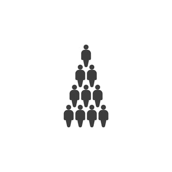 Vector sign of the People symbol is isolated on a white background. People icon color editable.