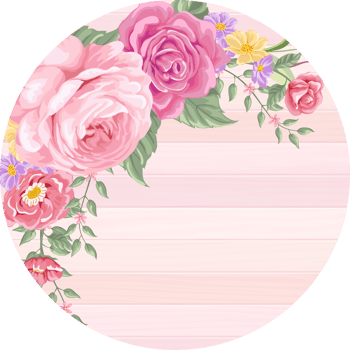 Rose Flower and botanical leaf digital painted png
