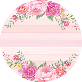 Rose Flower and botanical leaf digital painted png