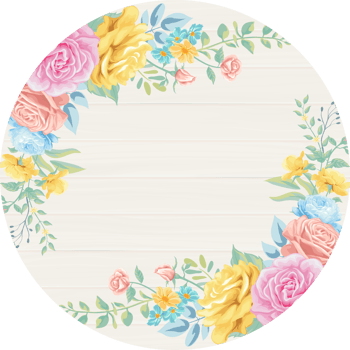 Rose Flower and botanical leaf digital painted png