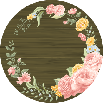 Rose Flower and botanical leaf digital painted png
