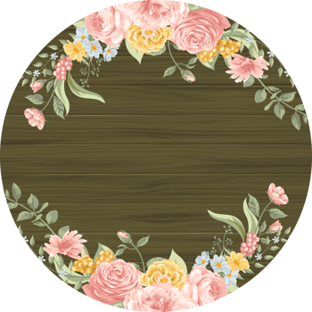 Rose Flower and botanical leaf digital painted png