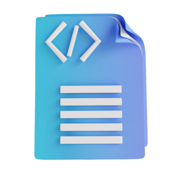 3D illustration code notes png