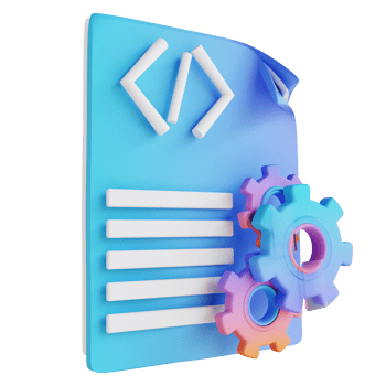 3D illustration code notes setting png