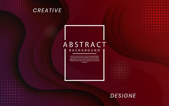 3D red purple geometric abstract background overlap layer on dark space with dynamic fluid waves effect style decoration. Template element liquid concept for flyer, banner, cover, or landing page vector