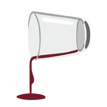 cartoon water flowing out of the glass PNG file