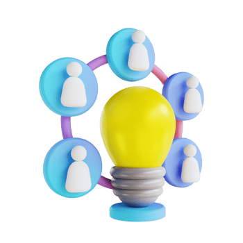 3D illustration share ideas png