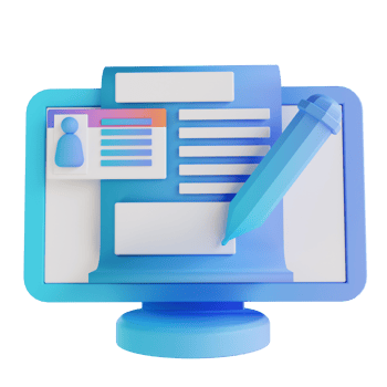 3D illustration data management png