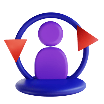 3D illustration remarketing for digital marketing png