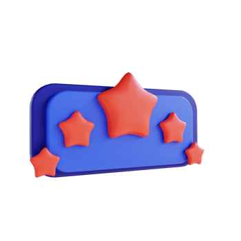 3D illustration star and favorite for digital marketing png