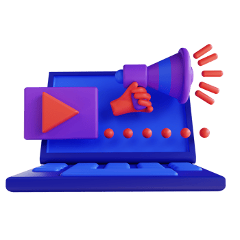 3D illustration digital marketing for digital marketing png