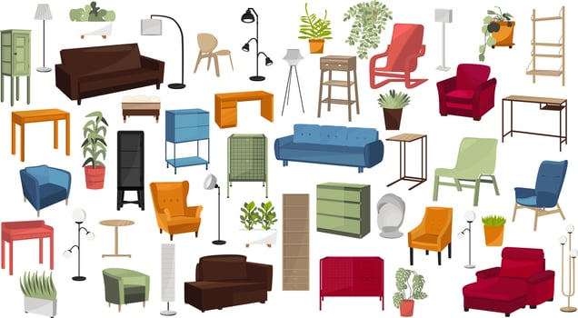 Furniture of Collection vector