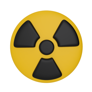 Radiation 3D Illustration Icon png
