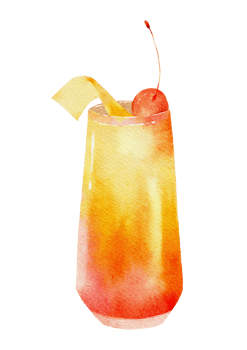 fruit smoothie watercolor png