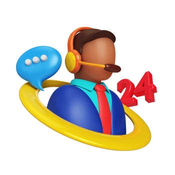 customer service 3d render png