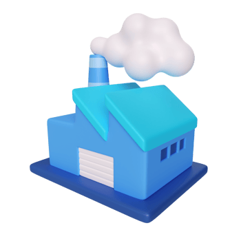 Factory 3D Illustration Icon png