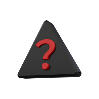 3d triangle question mark png