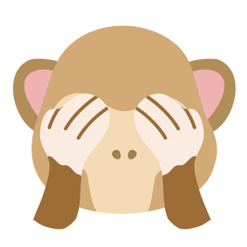 monkey closed eyes cartoon cute animal PNG file