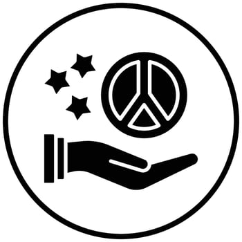 Peace Icon Style vector
