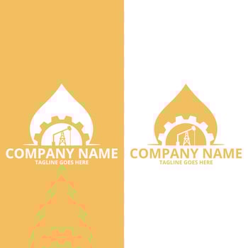 Oil pump Icon Vector. The dig for extraction of minerals. Flat Vector Icon illustration, Emblem design on white background.