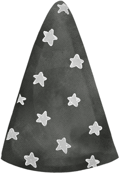 watercolor Halloween party hat hand drawing png