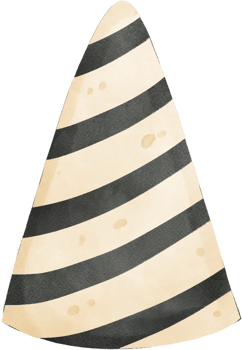 watercolor Halloween party hat hand drawing png