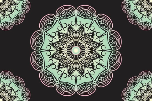 Mandala design. Ornamental round pattern design. vector