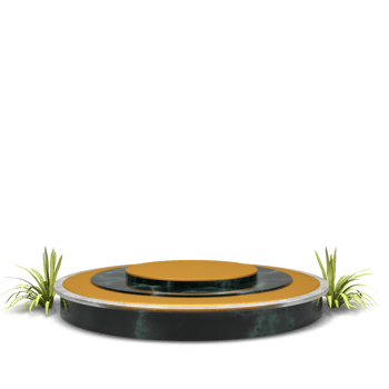 modern elegant 3d render podium for design png