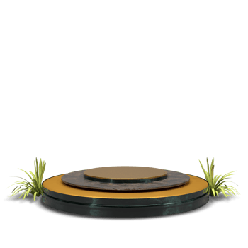modern elegant 3d render podium for design png